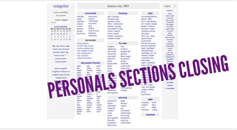 Craigslist kansas city personals - The platform makes it simple for users to reach customer service through a phone call at (415) 226-9270 or via email. The website also has a detailed FAQ section that illustrates safety-related issues. Doublelist boasts a broad community of individuals in the St. Louis area who have found wonderful connections.